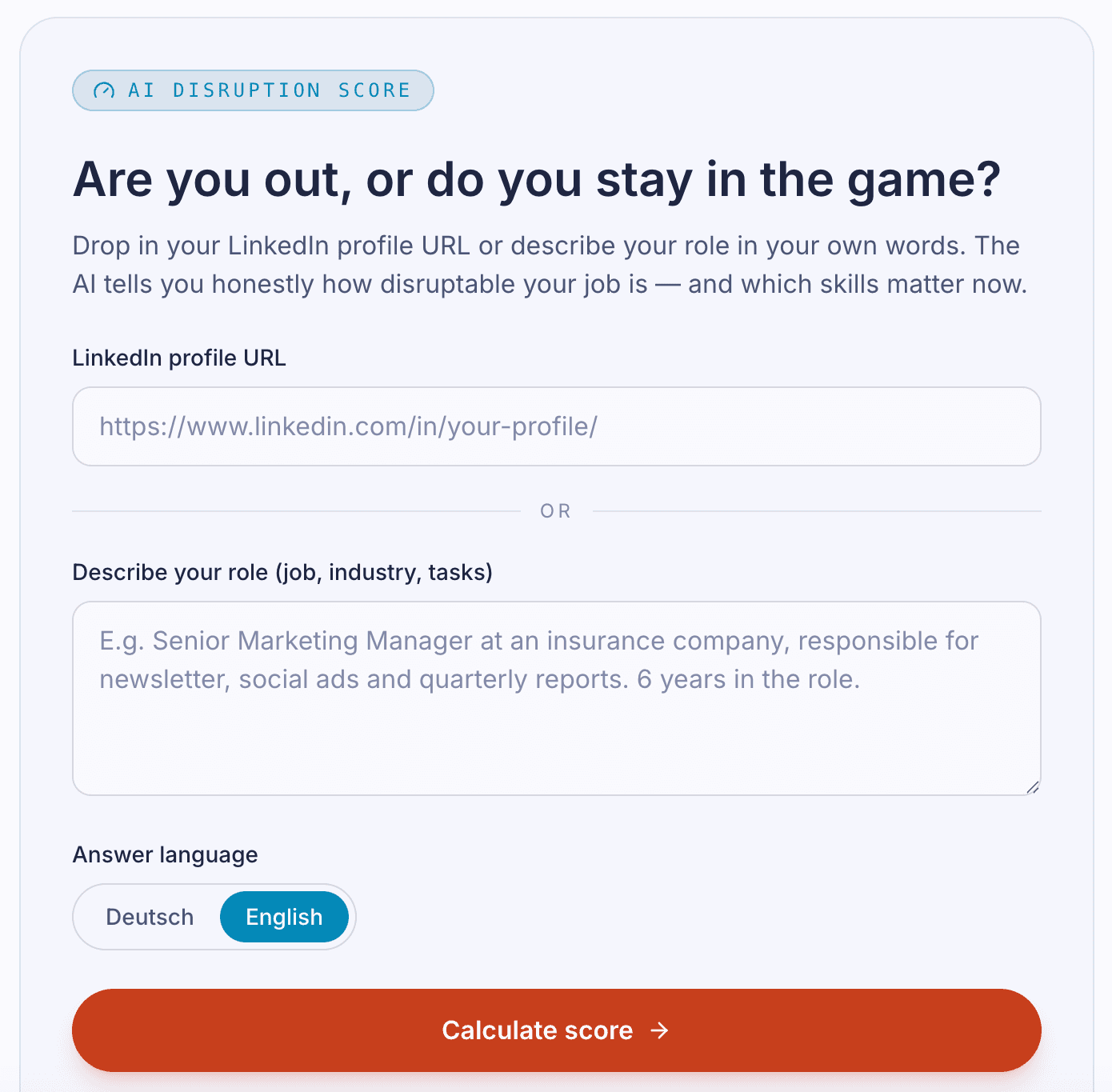KI-Disruptions-Score Screenshot 1