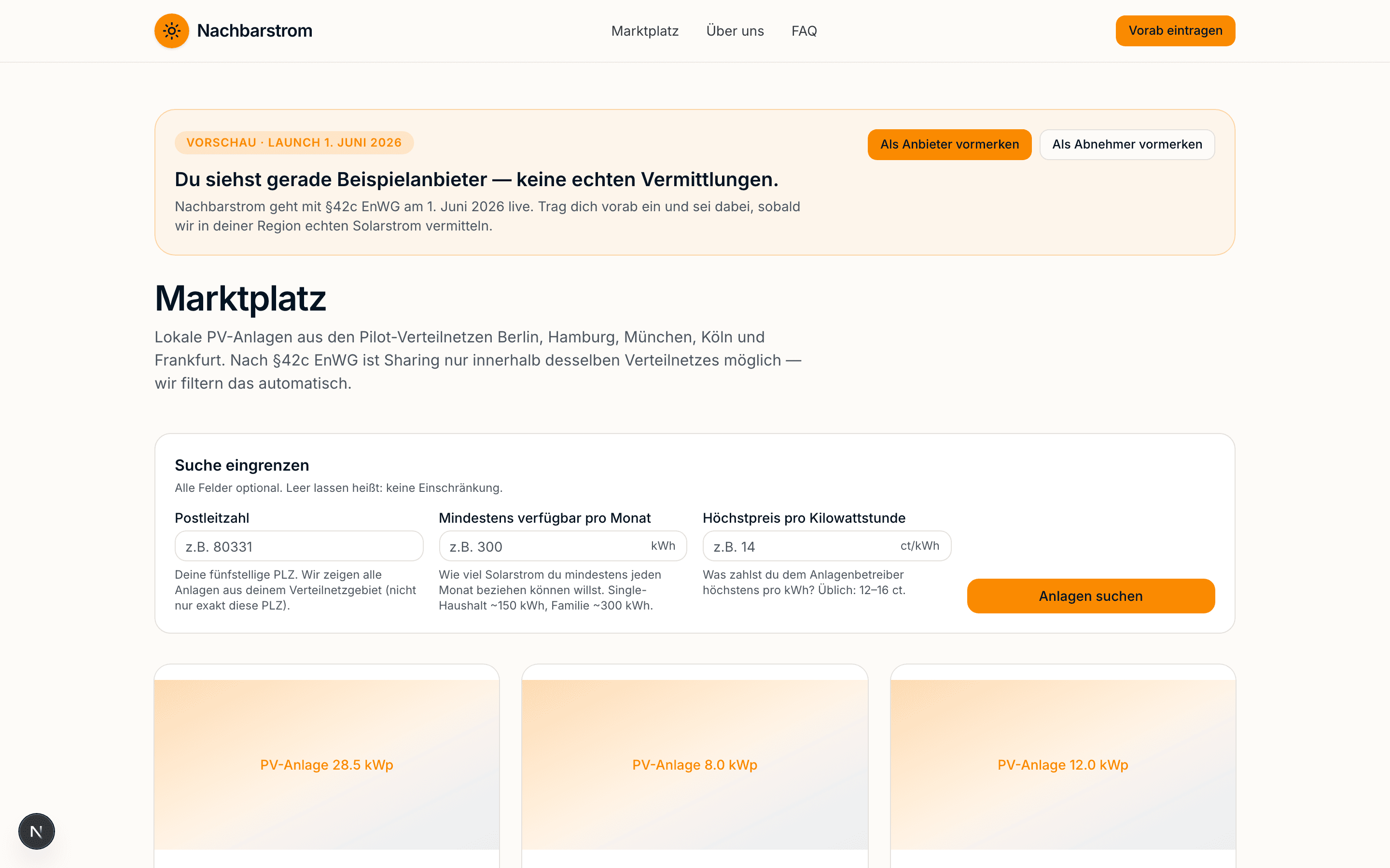 PV Strom Teilen Screenshot 2